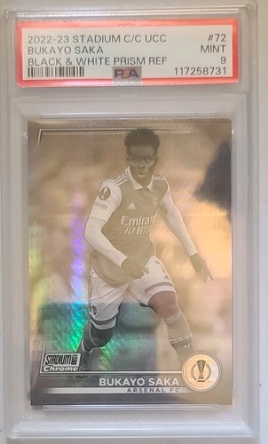 2022-23 Topps Stadium Club Chrome UEFA Club Competitions - Bukayo Saka #72 Black