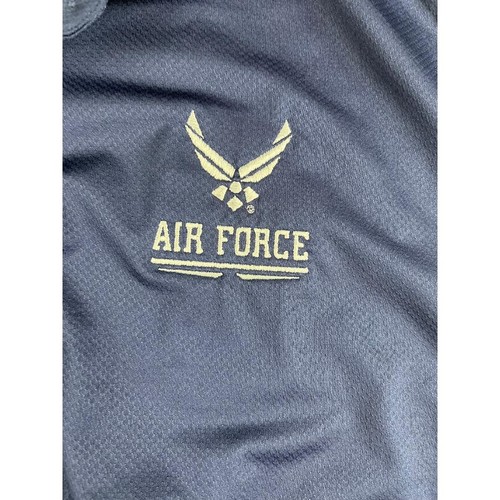 Under Armour Air Force Performance Polo Mens XL Navy Blue HeatGear - Picture 6 of 8