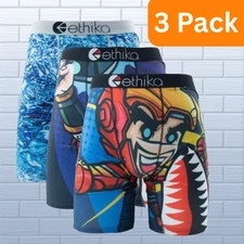 ETHIKA MEN'S STANDARD BOXER BRIEF MEDIUM 3-PACK