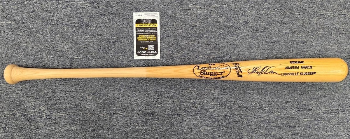 Garret Anderson signed Anaheim Angels Louisville Slugger Model Bat