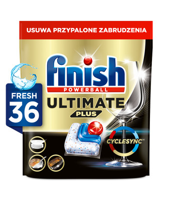 Finish Powerball Ultimate Plus Spülmaschinenkapseln Frischer Duft 36 Stück