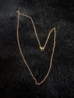 18 Inch 14k  Rose Gold Plated Necklace Fine Dainty Chain Lobster Clasp