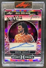 2025 Leaf Metal Sports Heroes Ruud Gullit All Decades 1980s Auto Crystal Pink /5