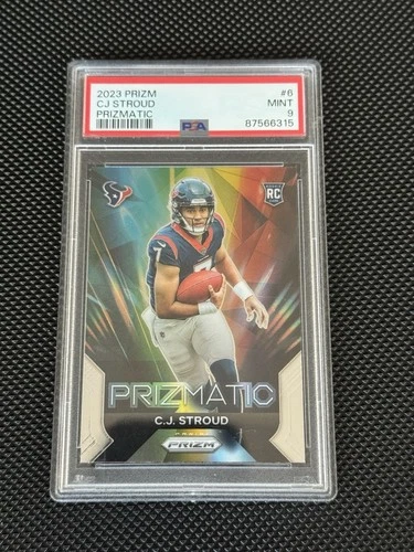 2023 Panini Prizm Prizmatic C.J. Stroud Rookie #6 PSA 9 Texans