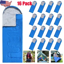 16 Pack Winter Camping Sleeping Bags Bulk Adults 4 Season Warm Cold Weather Camp