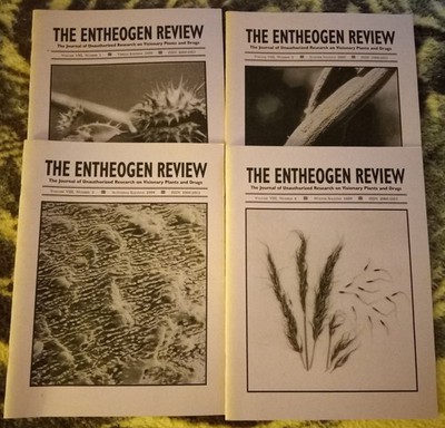 The Entheogen Review 4 Issue Full Year Lot 1999 Volume VIII Magazine Journal Lot