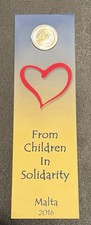 Malta 2 Euro 2016 Coincard Love Solidarity FDC BU