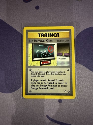 Pokemon Card Gym Heroes No Removal Gym 103/132 WOTC