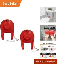 Universal 2-Inch Toilet Flapper - Quick Fix for Leaks, Made from Natural Rubber