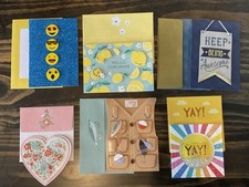 3 Dimensional Handmade Cards All Occasion Blank Inside Lot of 6 Cards