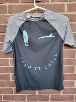 Old Navy Keep It Chill Rash Guard Swin Shirt Kids Size XL 14-16. See Pics