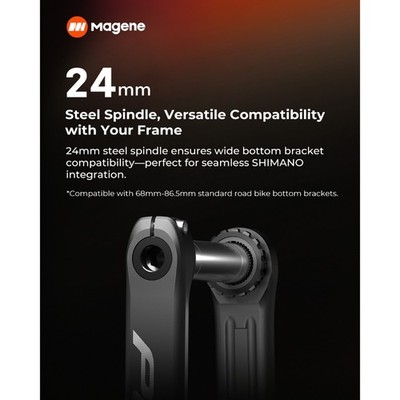 NEW Magene Power Meter PES P515 Dual Sided Cadence Pedal 165mm 53