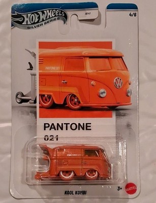 Hot Wheels Kool Kombi Silver Series Pantone Orange Volkswagen 1:64 Diecast Van