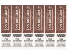 [6 Pack] Wella ColorCharm Demi-Permanent Hair Color [7WG Medium Caramel Blonde]