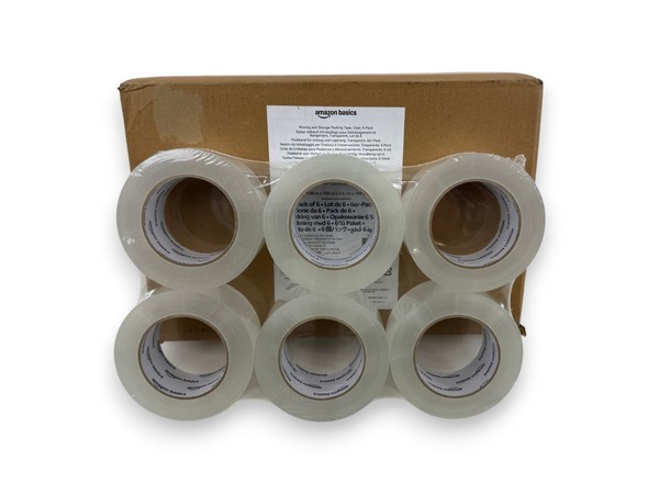 Amazon Basics Packband Transparent 48Mm X 100M 6 Rollen Klebeband Stark-image