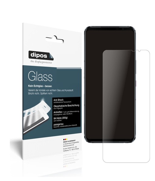 2X Schutzfolie FüR Asus Rog Phone 5S Matt - Anti-Shock 9H Folie Dipos Glass-image