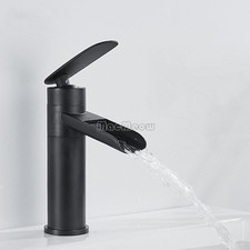 Grifo mezclador de lavabo de cascada de baño grifo giratorio de un solo orificio para lavabo