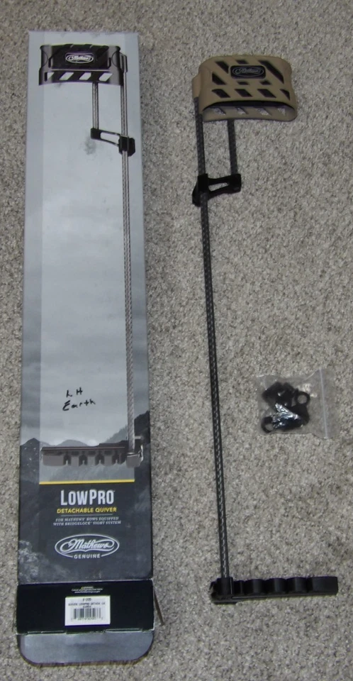 NEW LEFT Handed Mathews Low Pro series Detachable 5 Arrow Quiver- Earth LowPro - Image 4 of 4