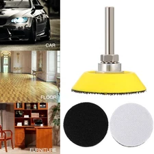  4 Pcs Pneumatic Disc Sponge Hand Sander Polishing Pad Hook Loop Sanding