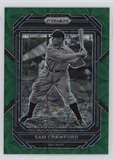 2023 Panini Prizm Green Scope Prizm 63/75 Sam Crawford #230 HOF 1qg0