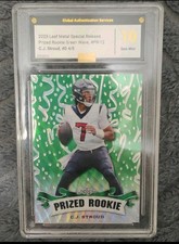 C.J. Stroud 2023 Leaf Metal Prized Rookie green wave graded 10 #PR-12 4/5
