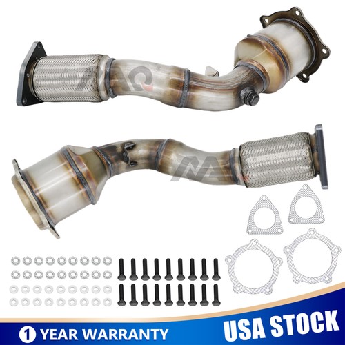 Front Catalytic Converters Left+Right for Porsche Cayenne 9P 4.8L V8 
