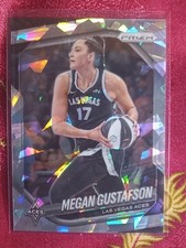 Megan Gustafson 2025 Prizm WNBA basketball #49 CRACKED ICE Las Vegas Aces