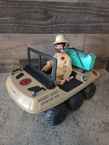 Vintage GI Joe 6 Wheel Custom Atv With Joe And Accessories EXCELLENT Condition