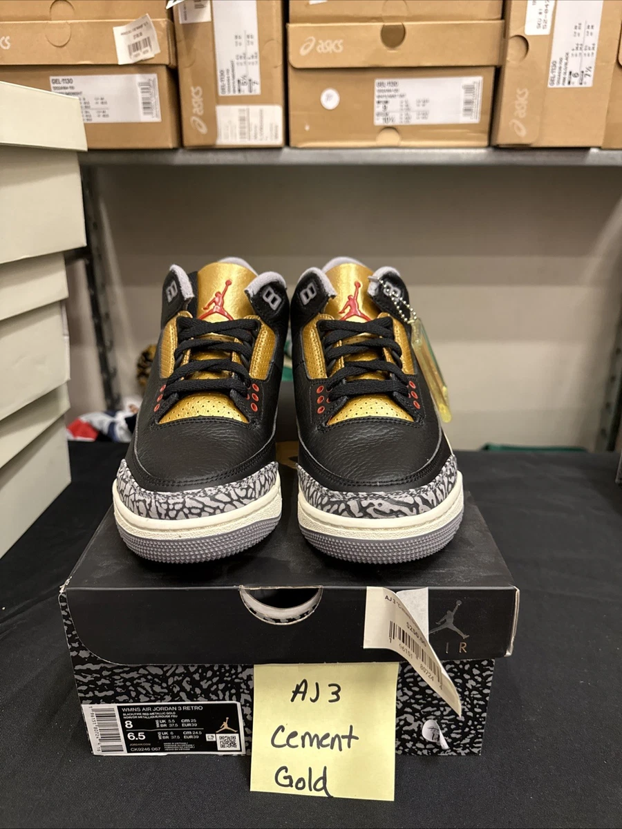 Las mejores ofertas en Jordan 3 Retro Mid Black Gold W | eBay