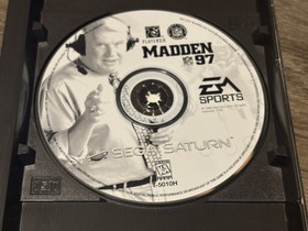 Madden NFL 97 Sega Saturn Complete CIB w/Poster Authentic