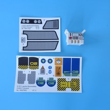 PLAYMOBIL Future Planet 5152 -Stickers / Decals Sheet  & Container (2010)