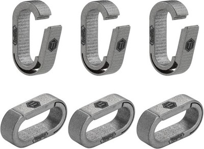 KeyUnity Mini Schlüsselanhänger Schnellverschluss Organizer, Titan Karabiner Ka41sw 