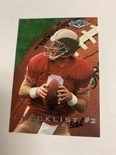 1995 Classic Assets Checklist Joe Montana San Francisco 49ers