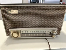 Vintage Zenith AM FM Mid Century Tube Radio Working