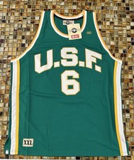 Bill Russell USF #6 Sports Series Legends Basketball Jersey~Men's 2XL~Green~NWT!