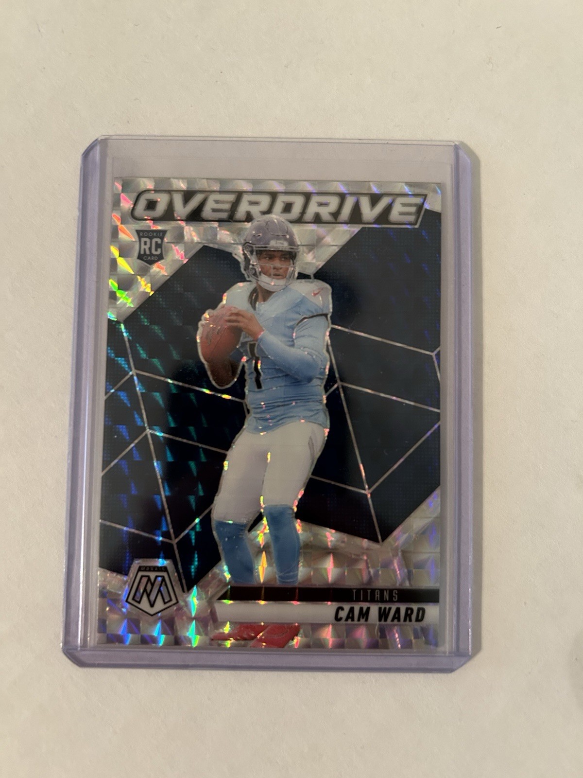 Cam Ward 2025 Mosaic Overdrive Silver Variation RC