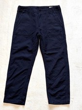 orSlow Wool Baker Pants Navy L Used Japan-Made JAPAN