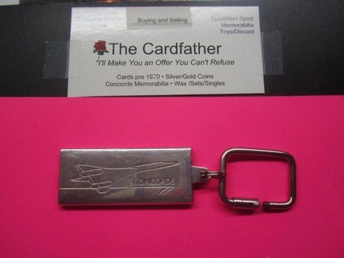 AIR FRANCE BRITISH AIRWAYS CONCORDE AIRPLANE HEAVY METAL KEY RING GREAT GIFT SEE