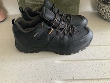 Trespass Men's Finley Low Cut Waterproof Hiking Shoes Black - UK 9 EU 43 VGC