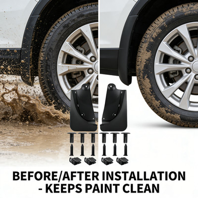 Mud Flaps for Tesla Model Y 2020-2024 No Drilling Required Splash Guards H11