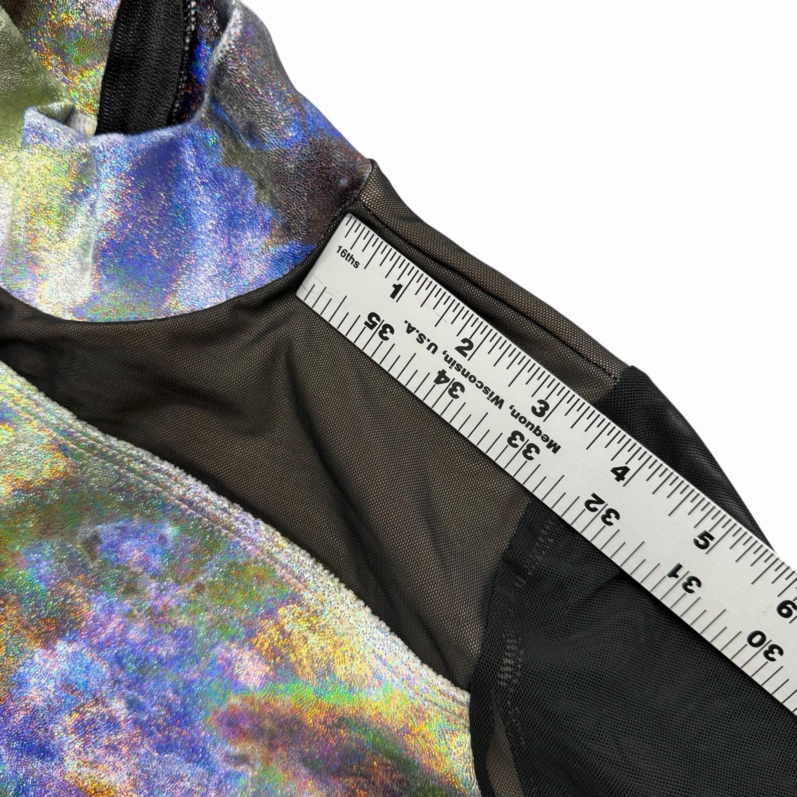 Weissmans Unitard Dance Costume Adult Sz SA Small Painter 11835 Long Sleeve