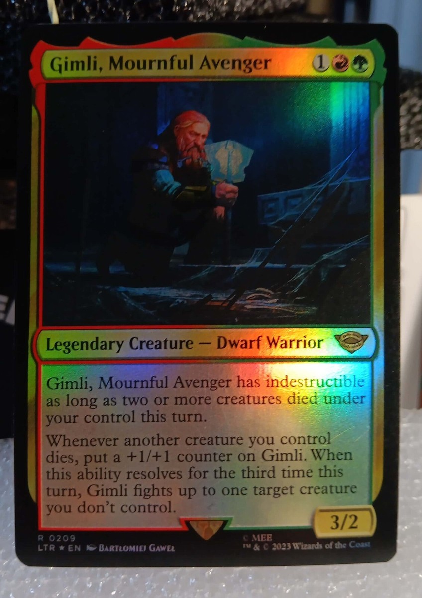 MTG Gimli, Mournful Avenger 209 Foil Lord of the Rings: Tales of