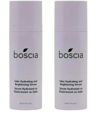 Lot 2x NIB Boscia Sake Hydrating and Brightening Serum 1fl oz 30ml Exp 2024