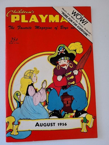 3 1956 Beautiful CHILDREN'S PLAYMATE Magazines Like New April July Aug Vintage - Imagen 5 de 7