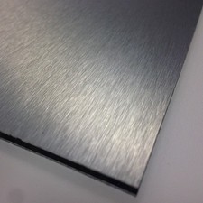 3mm Silver Brushed Dibond ACM Sheet Aluminium Composite 8 SIZES TO CHOOSE