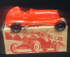 8 " WORKING IRWIN WIND UP MECHANICAL MIDGET RACING CAR MINT W/ BOX, Made in USA