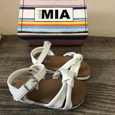 Mini Mia White Sandals Baby Size M