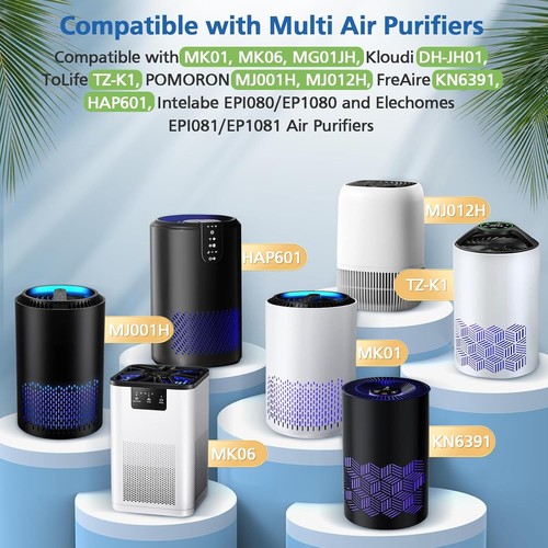 MK01 MK06 TZ-K1 True HEPA Replacement Filter, Compatible with MK01, MK06, ToLife - Bild 2 von 14