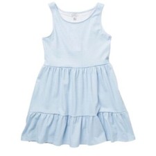 Love Fire NWT Blue/White Striped Crew Neck Tiered Ruffle Tank Dress L