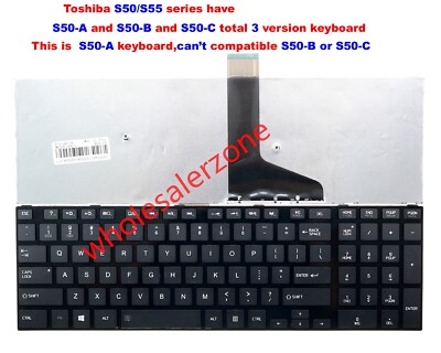 New for Toshiba Satellite S55-A S50-A,S50D-A,S50-AST2NX1 laptop Keyboard black